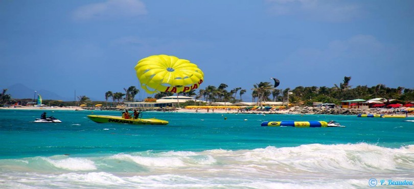 Parasailing Over St Martin parasailing st martin